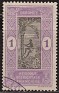 Dahomey 1913 Flore 1 ¢ Violet & Black Scott 42. Dahomey 42. Uploaded by susofe